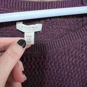 Sonoma plum sweater